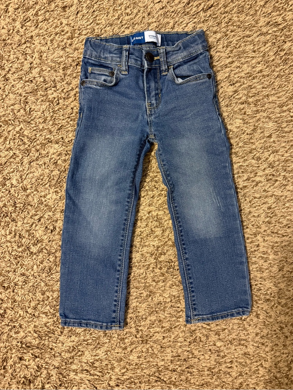 Old Navy Boys Medium Blue Stretch Straight Leg Jeans